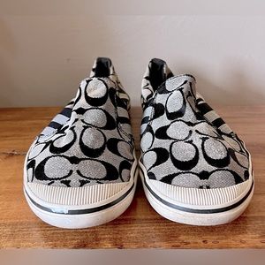 coach | karma black and gray slip ons